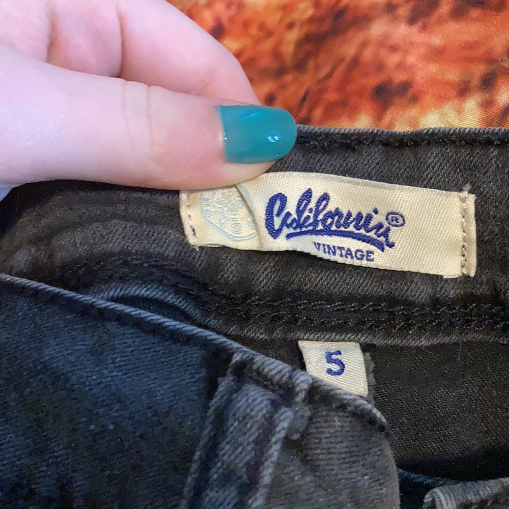 California Vintage Black Skinny Jeans